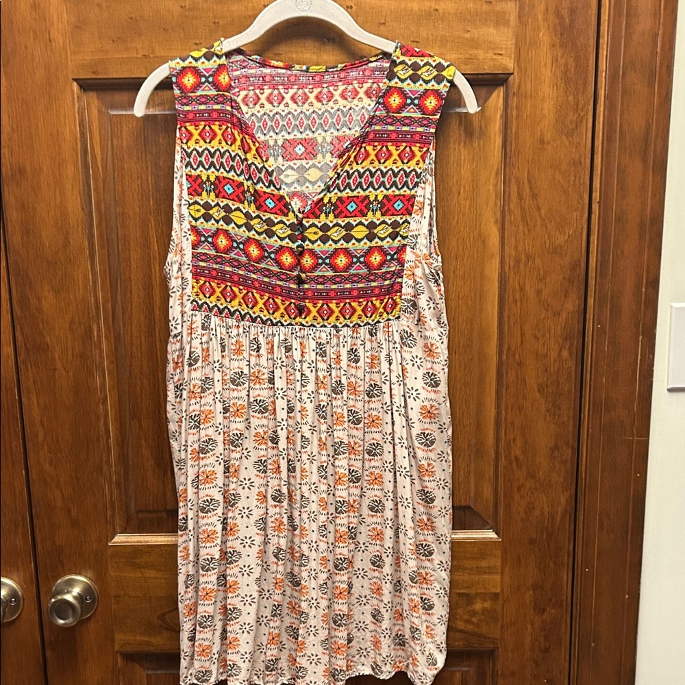 Umgee Multicolor Boho Mini Dress